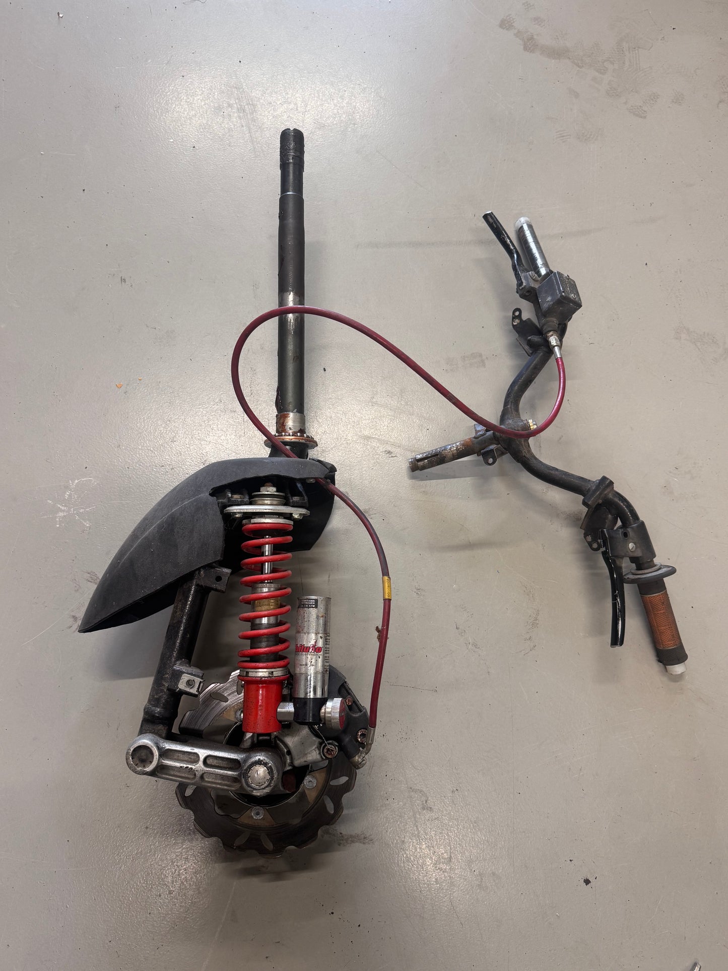 Piaggio zip sp voorvork (origineel) (ex circuit vork)