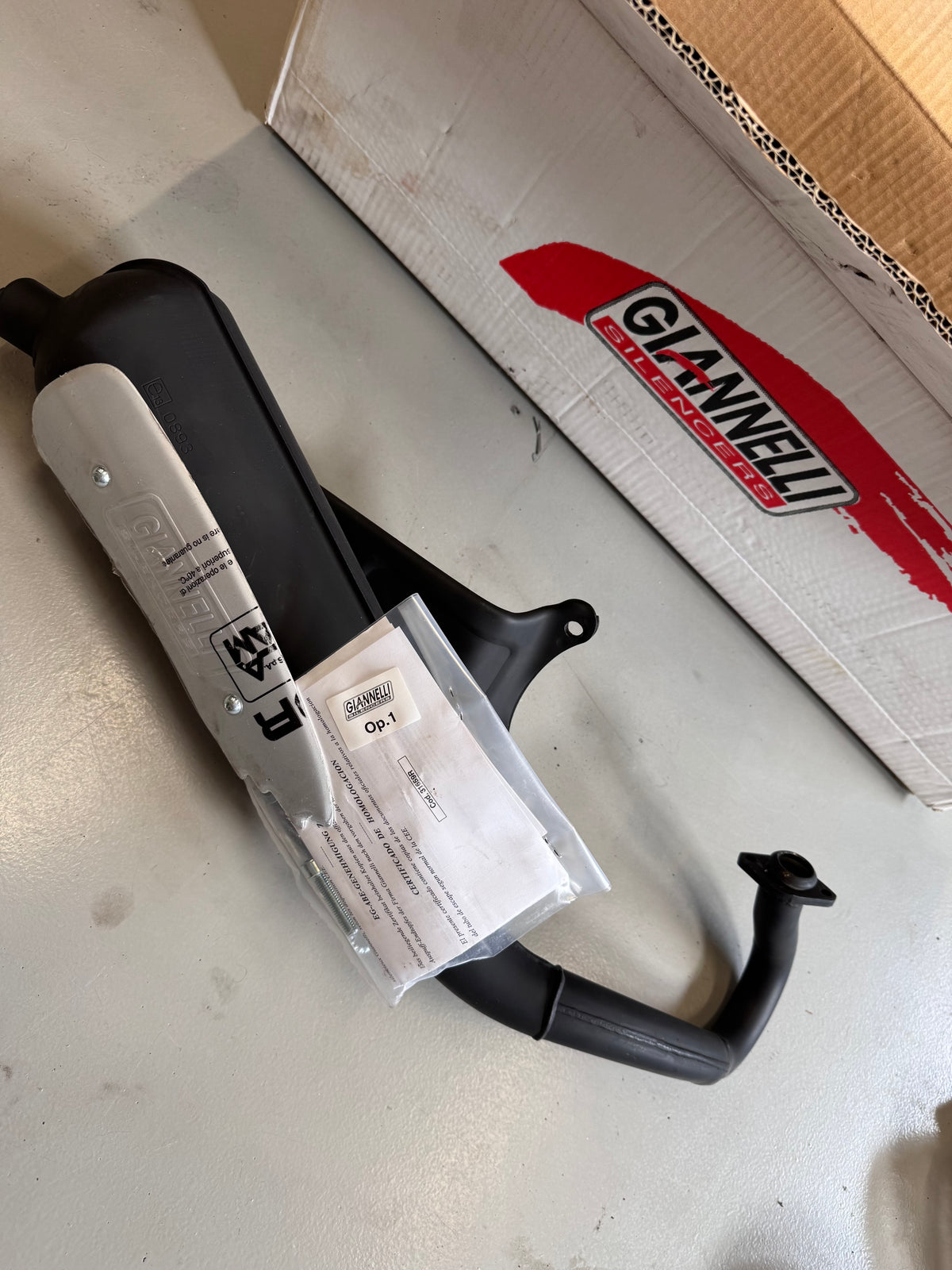 Piaggio Gianelli silencer | NIEUW | 50cc/70cc
