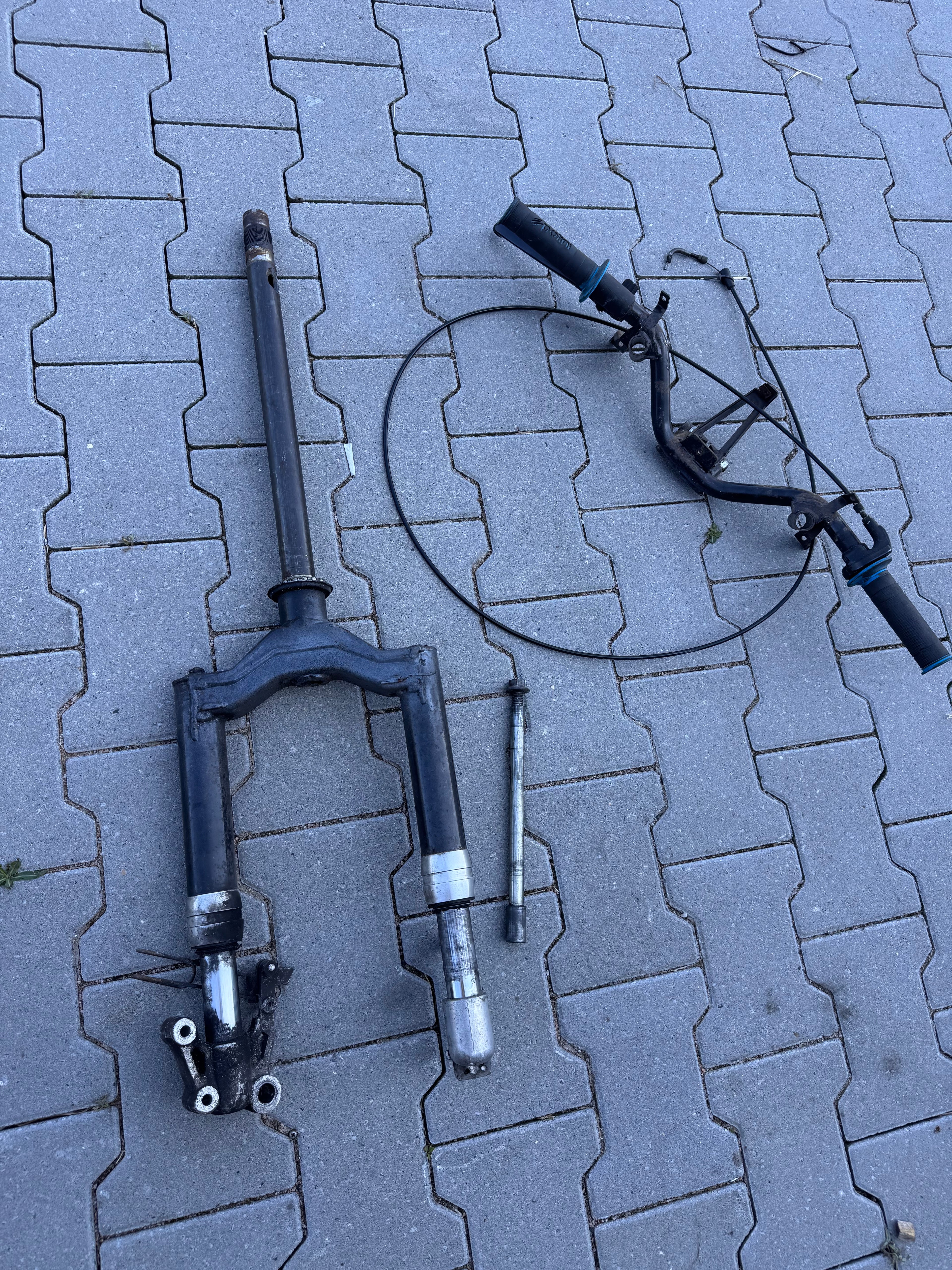 piaggio skr/skipper lx voorvork met stuur