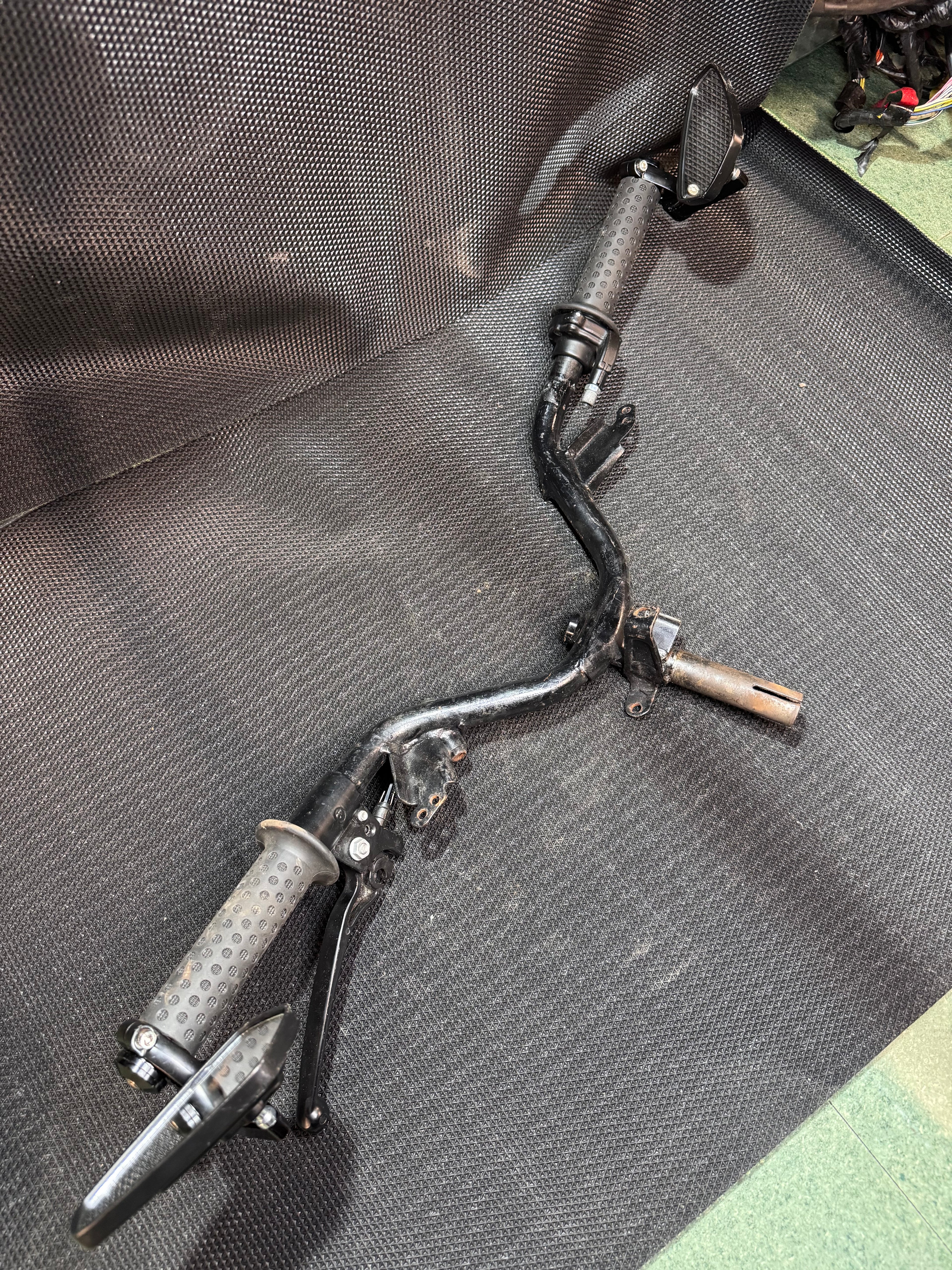 zip 2000 stuur met spiegelbar ends