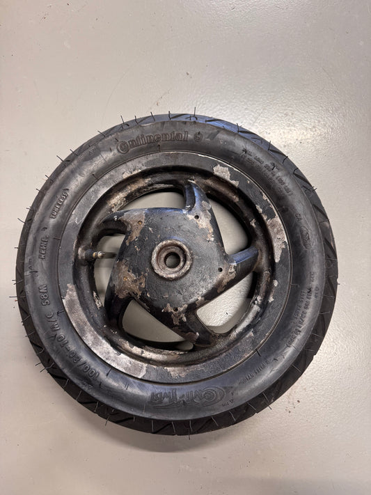 zip type 3 achtervelg/achterwiel met nieuwe band