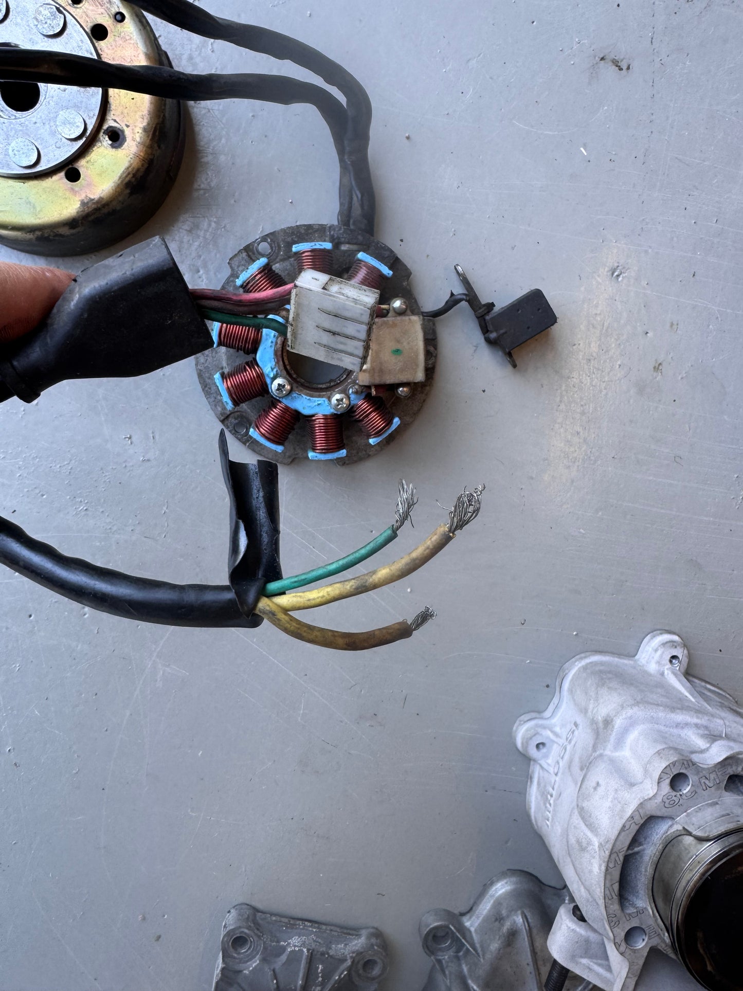 piaggio 125cc 2takt ontsteking met vliegwiel