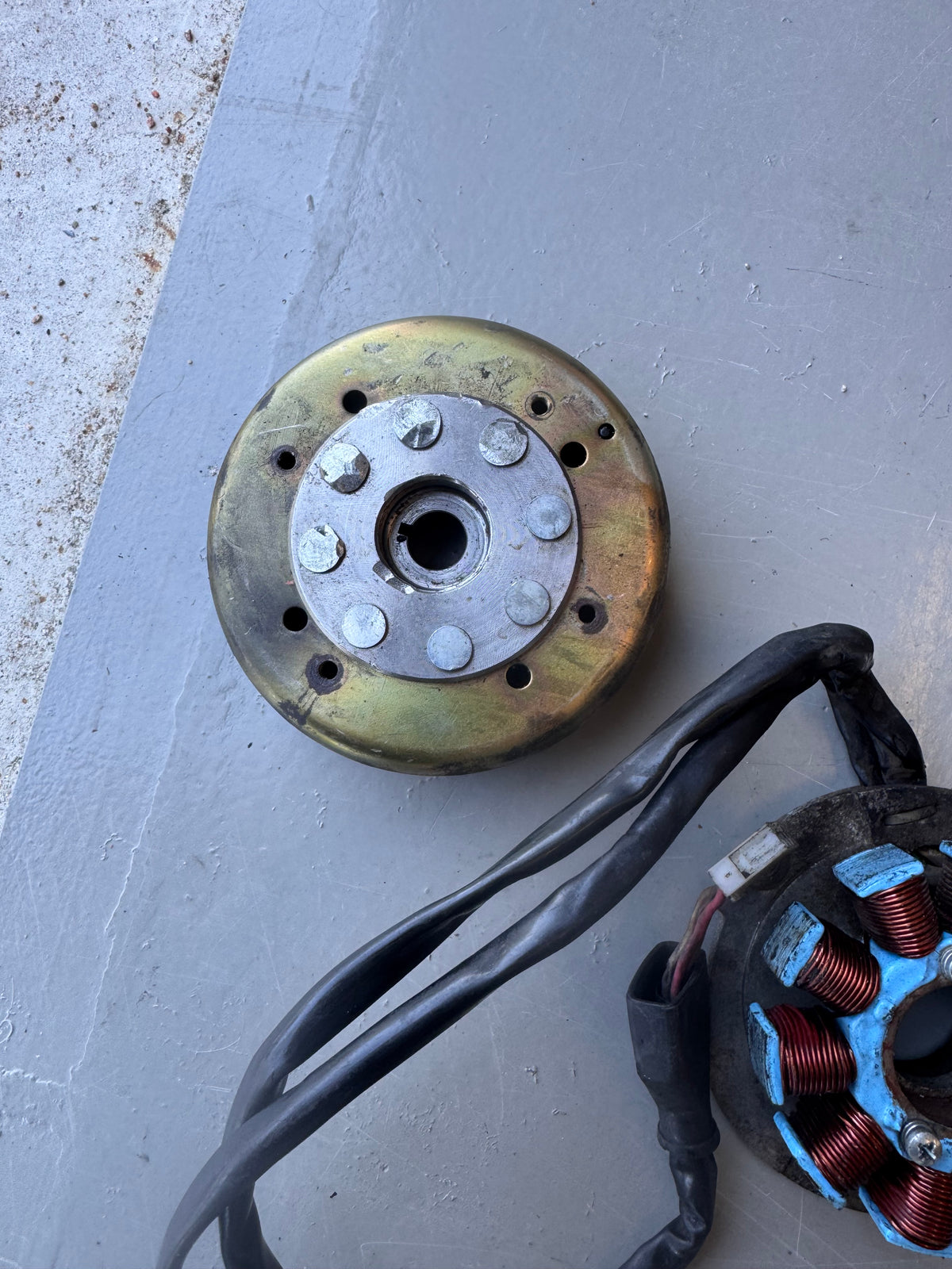 piaggio 125cc 2takt ontsteking met vliegwiel