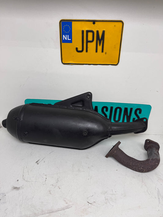 125cc/180cc uitlaat+ bocht piaggio