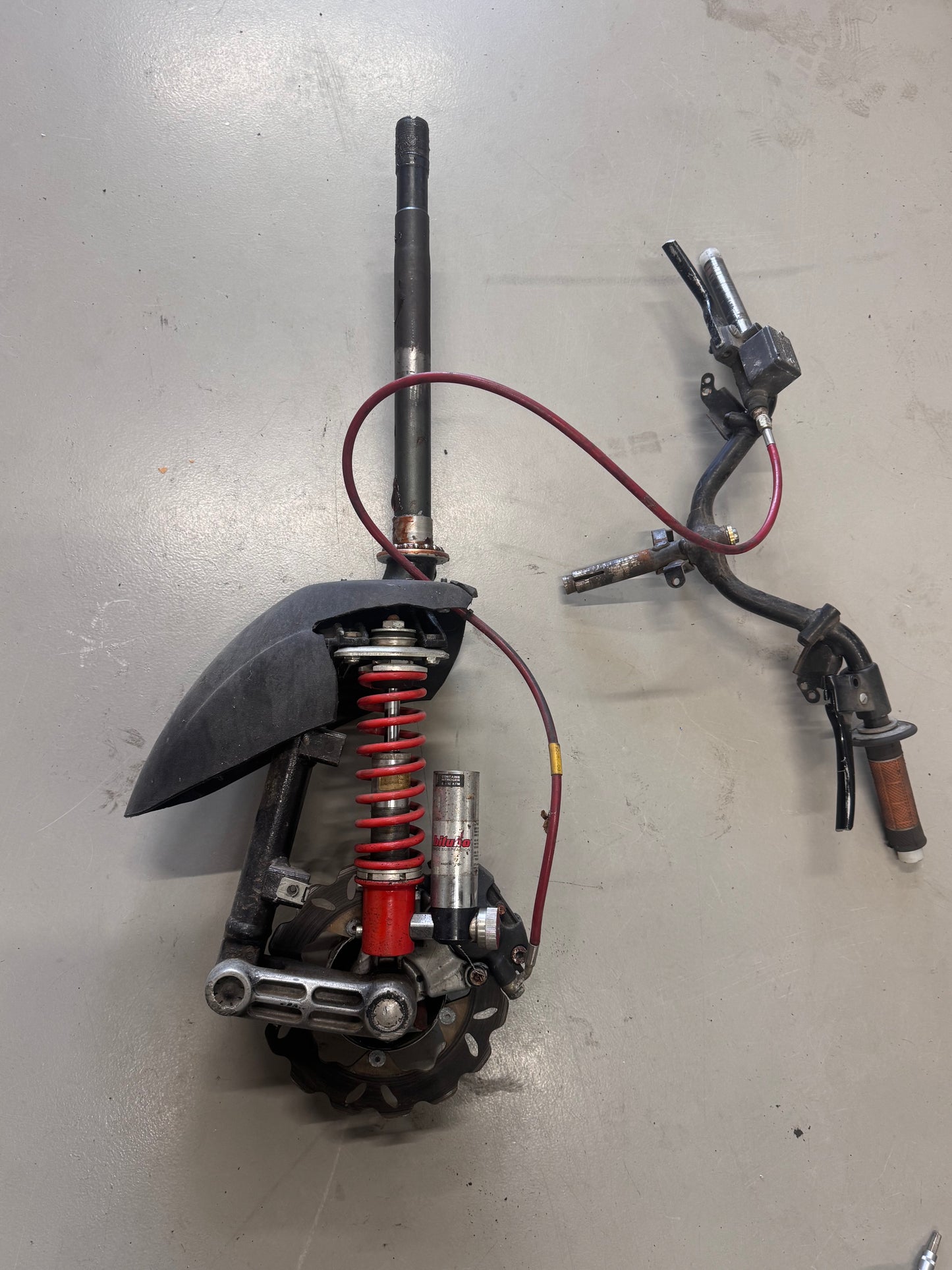 Piaggio zip sp voorvork (origineel) (ex circuit vork)